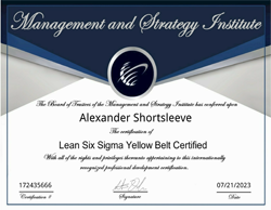 Lean Six Sigma Yellow Belt