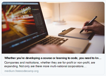 Developing Courses article