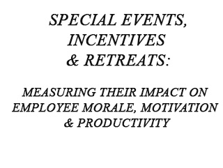 Title to Special Events paper